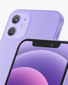 iPhone 12 Purple Mockup