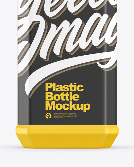 Matte Plastic Bottle Mockup