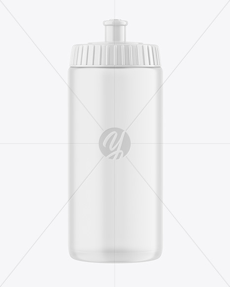 500ml Semitransparent Sport Bottle Mockup