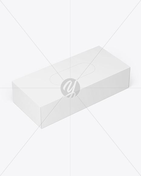 Glossy Paper Box with Perforation Mockup