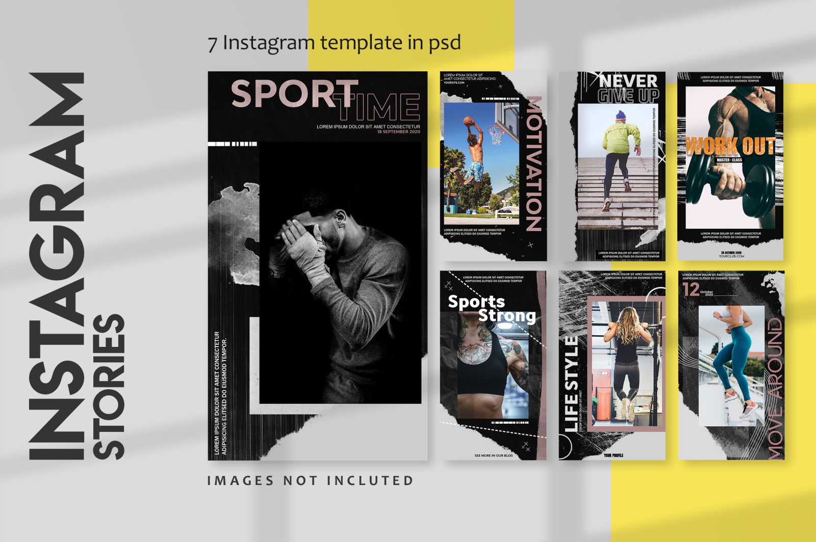 7 sports instagram stories template