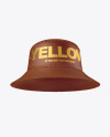 Leather Bucket Hat w/ Wide Brim Mockup