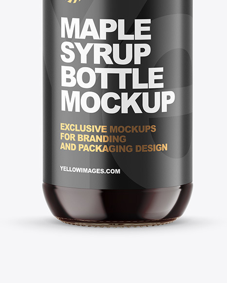 Maple Syrup Bottle Mockup