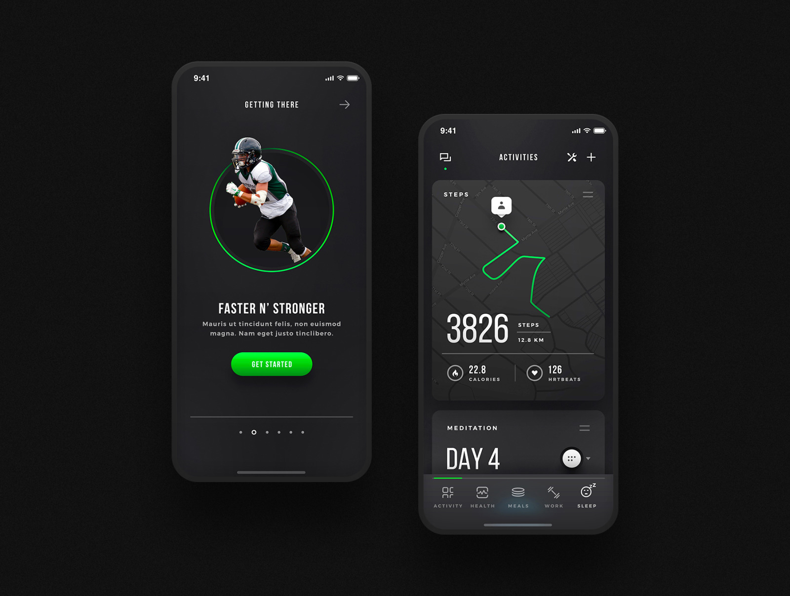 Keira - Fitness &amp; Health App UI Kit