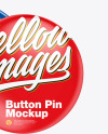 Two Glossy Button Pins Mockup