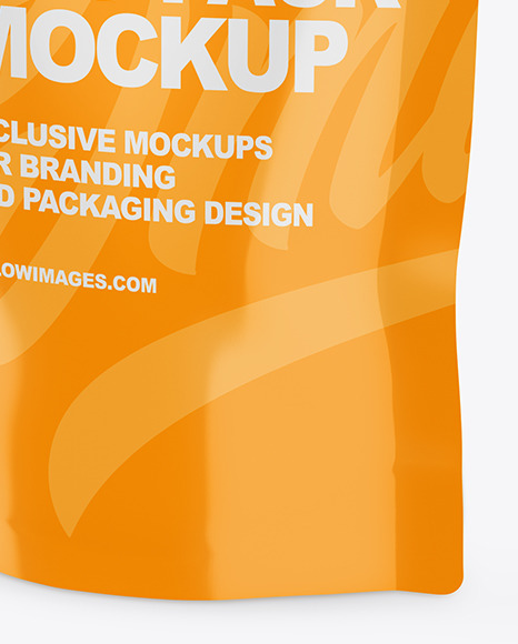 Glossy Doy-Pack Mockup