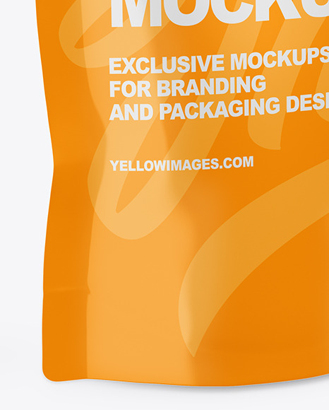 Glossy Doy-Pack Mockup