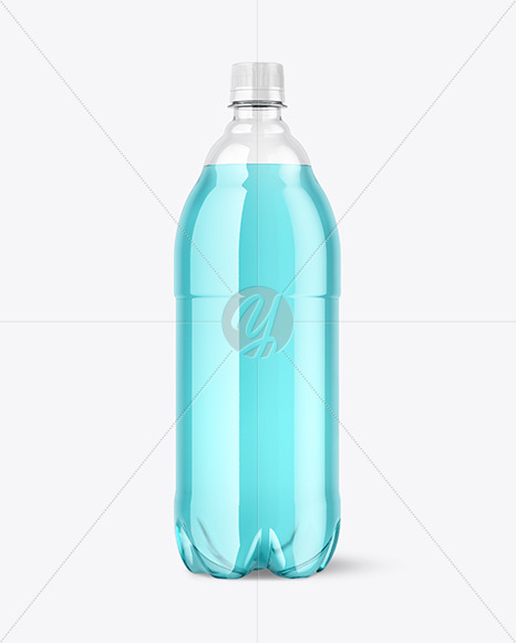 Clear Plastic Drink Bottle Mockup