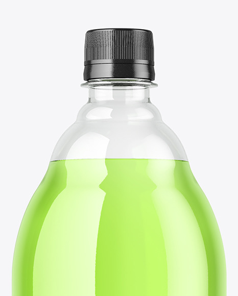 Clear Plastic Drink Bottle Mockup