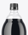 Clear Plastic Bottle with Dark Drink Mockup