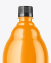 Glossy Plastic Bottle Mockup