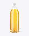 Clear Plastic Apple Juice Bottle Mockup