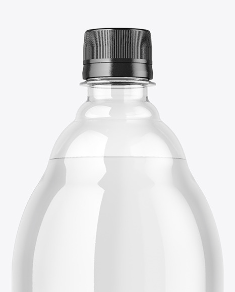 Clear Plastic Water Bottle Mockup