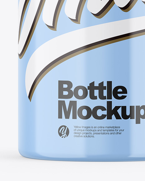 Glossy Bottle Mockup