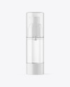 Clear Airless Pump Bottle Mockup Clear Airless Pump Bottle Mockup