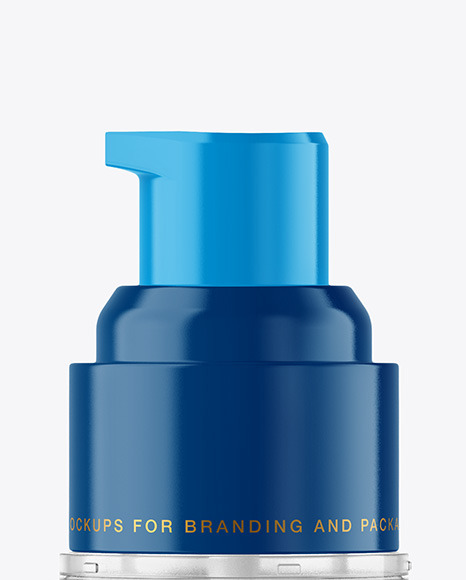 Clear Airless Pump Bottle Mockup Clear Airless Pump Bottle Mockup