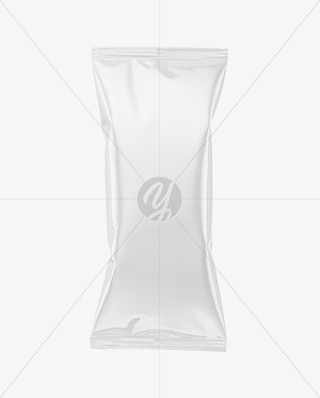 Glossy Snack Pack Mockup - Front View