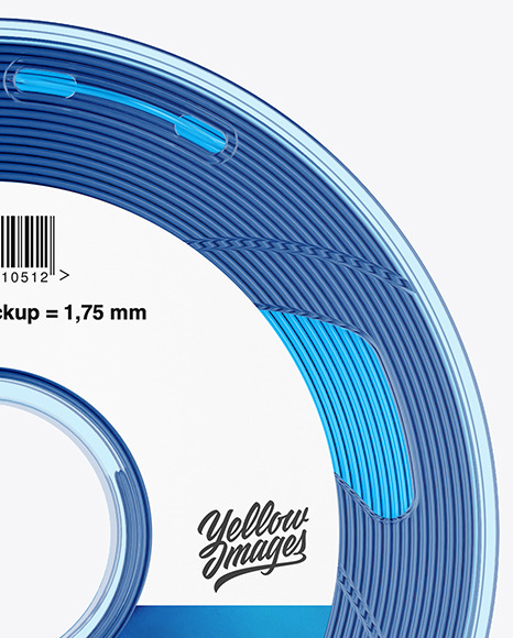 Two Transparent Filament Spool Mockup