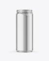 440ml Glossy Metallic Drink Can w/Foil Lid Mockup