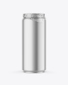 440ml Matte Metallic Drink Can w/Foil Lid Mockup