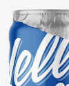 440ml Glossy Drink Can w/ Foil Lid Mockup