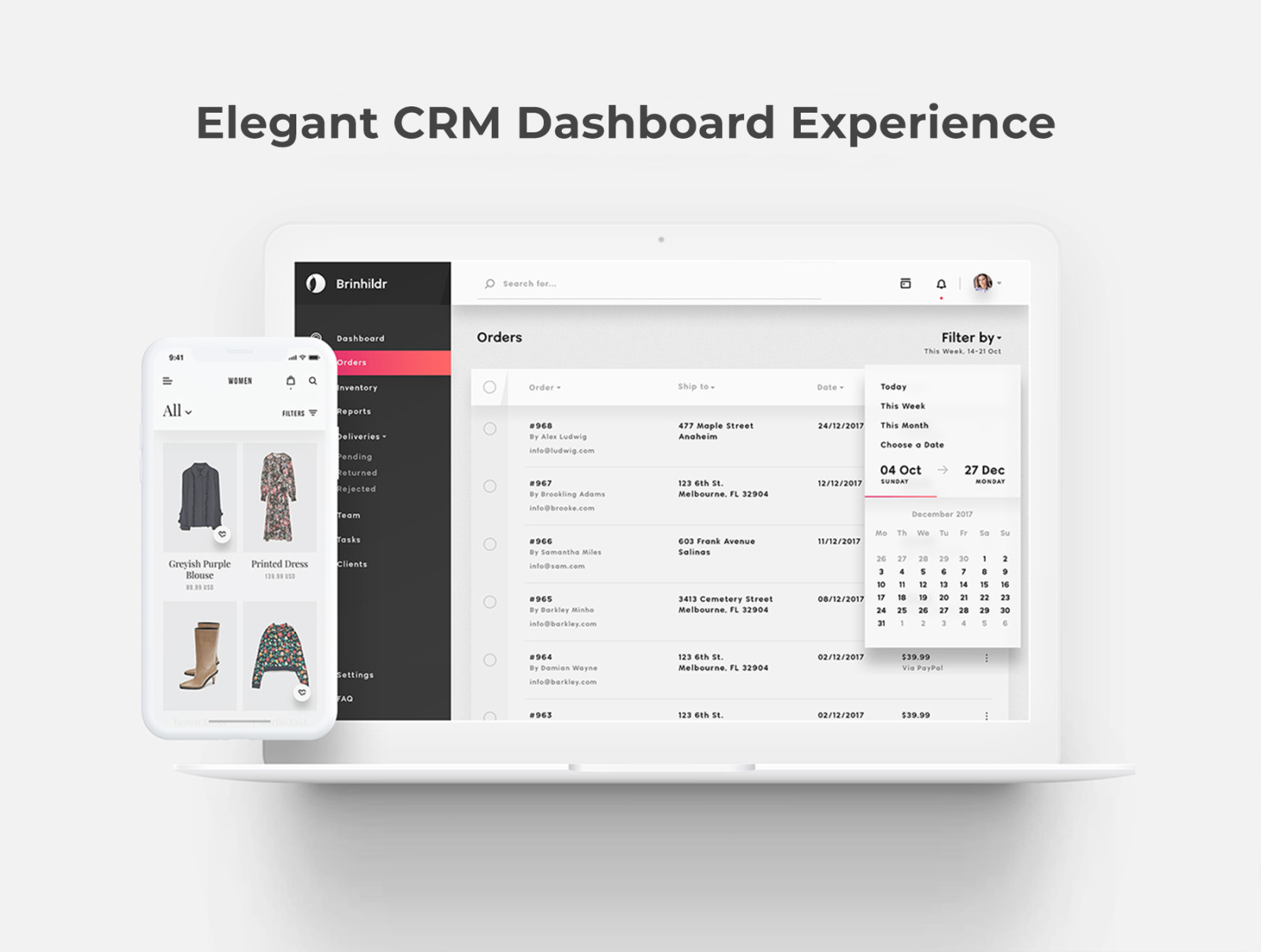 Brinhildr - SaaS & Dashboard Web UI Kit Brinhildr - SaaS & Dashboard Web UI Kit