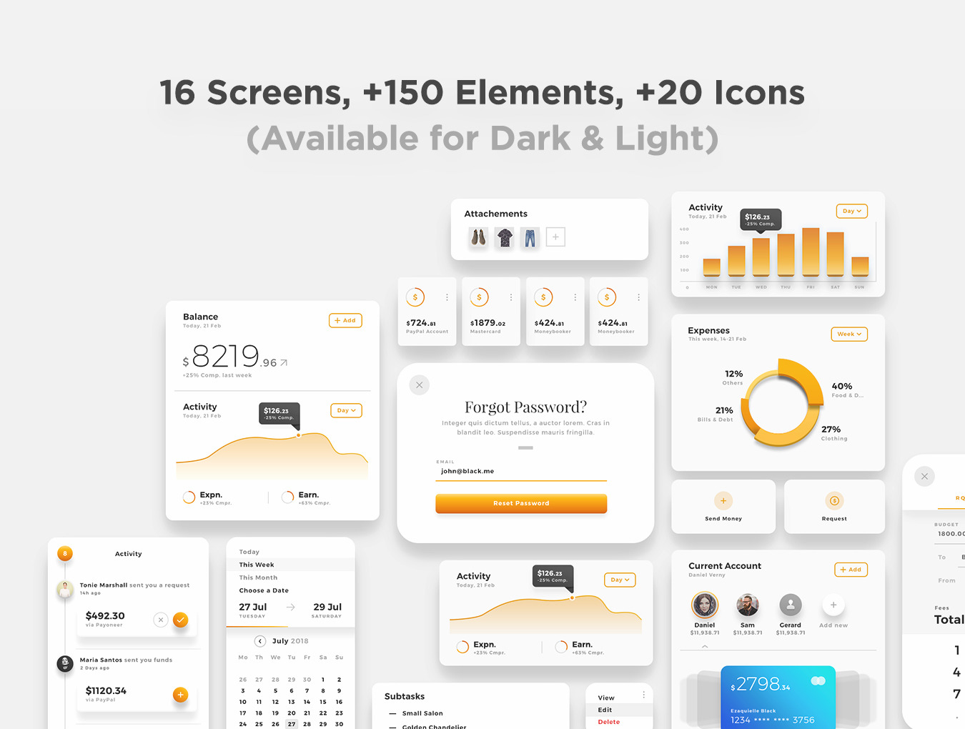 Aurelia Web - Wallet & Finance Web UI Kit Aurelia Web - Wallet & Finance Web UI Kit
