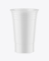 Matte Plastic Party Cup Mockup