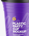 Matte Plastic Party Cup Mockup