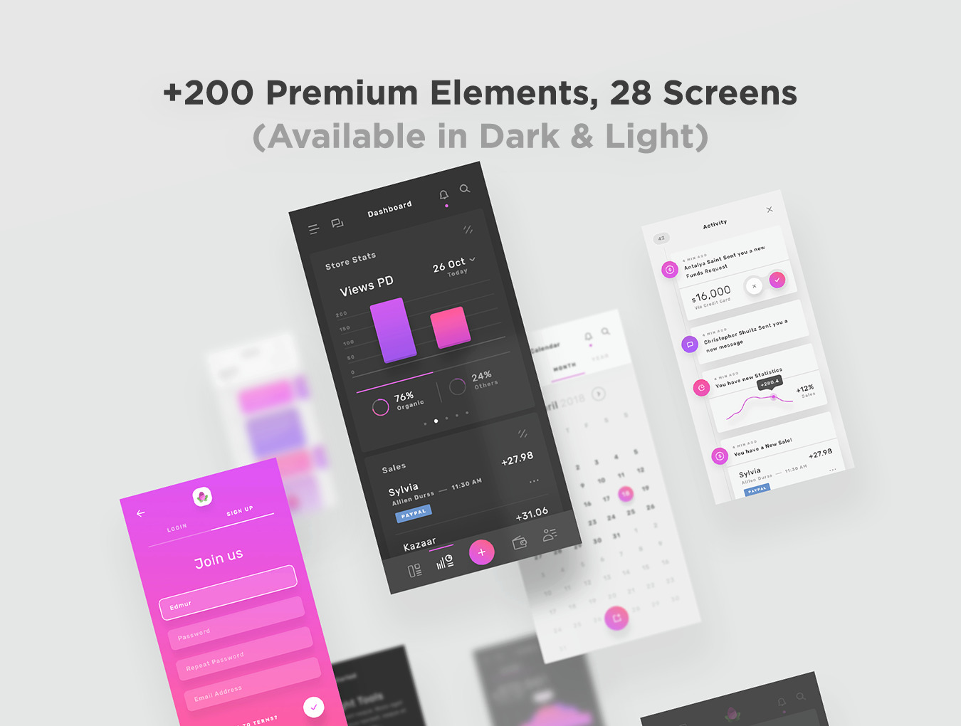 Violett - SaaS & Dashboard App UI Kit Violett - SaaS & Dashboard App UI Kit