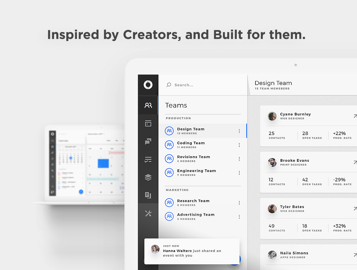 Cyane - Team Management Web UI Kit