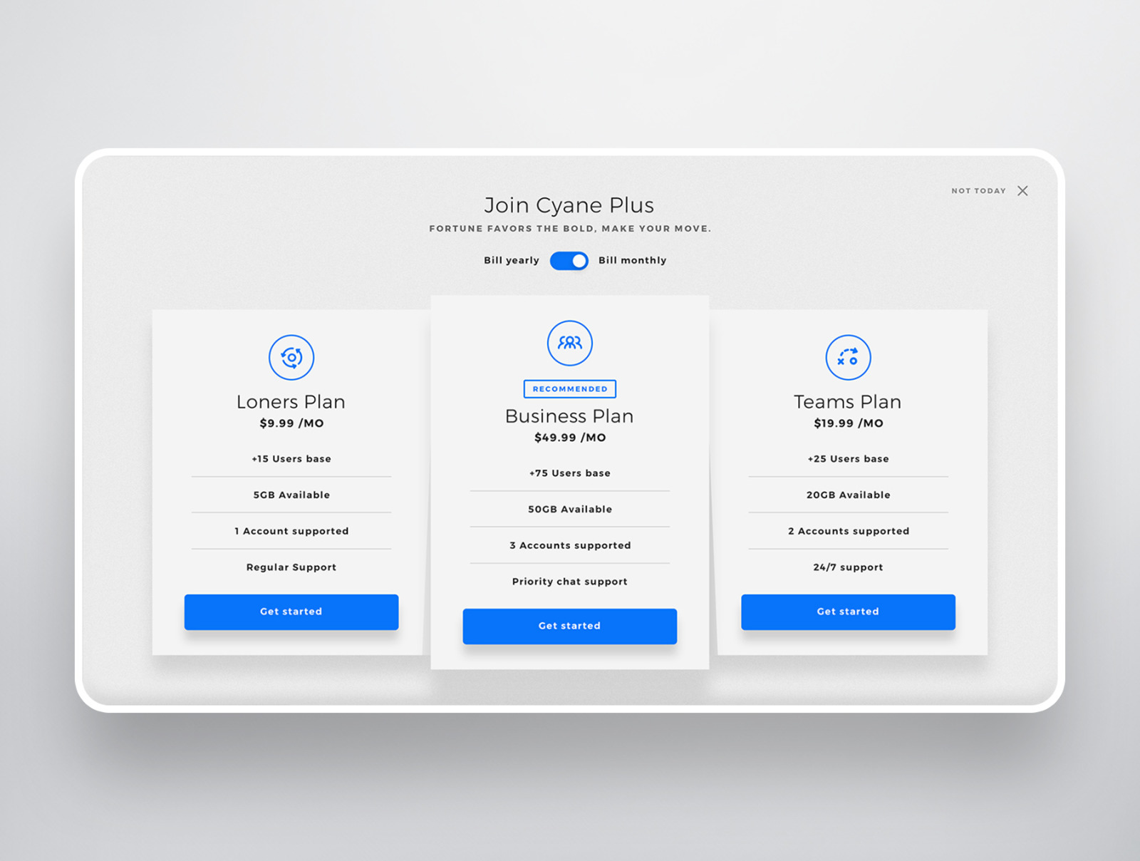 Cyane - Team Management Web UI Kit Cyane - Team Management Web UI Kit