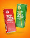 Two Glossy Juice Packages Mockup