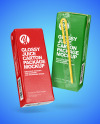 Two Glossy Juice Packages Mockup