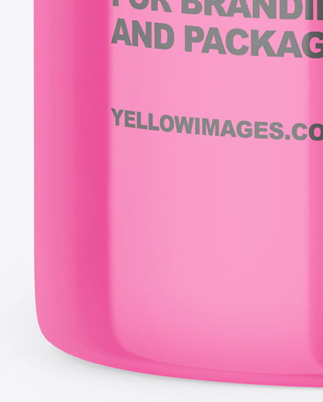 Glossy Sanitizer Bottle with Pump Mockup