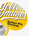 Two Matte Button Pins Mockup