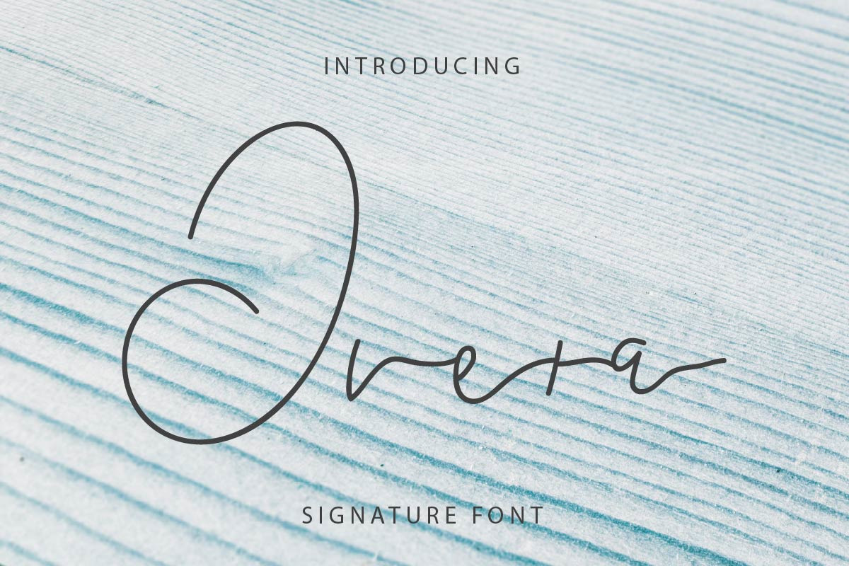 Overa Signature Font Overa Signature Font
