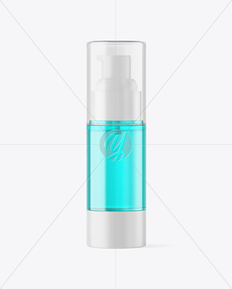 Color Plastic Airless Pump Bottle Mockup Color Plastic Airless Pump Bottle Mockup