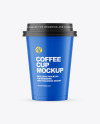 Matte Paper Coffee Cup Mockup