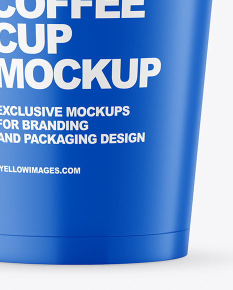 Matte Paper Coffee Cup Mockup