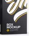 Dark Amber Glass Dropper Bottle w/ Paper Box Mockup