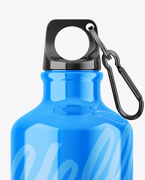 Glossy Sport Bottle Mockup