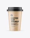 Kraft Paper Coffee Cup Mockup