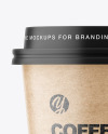Kraft Paper Coffee Cup Mockup