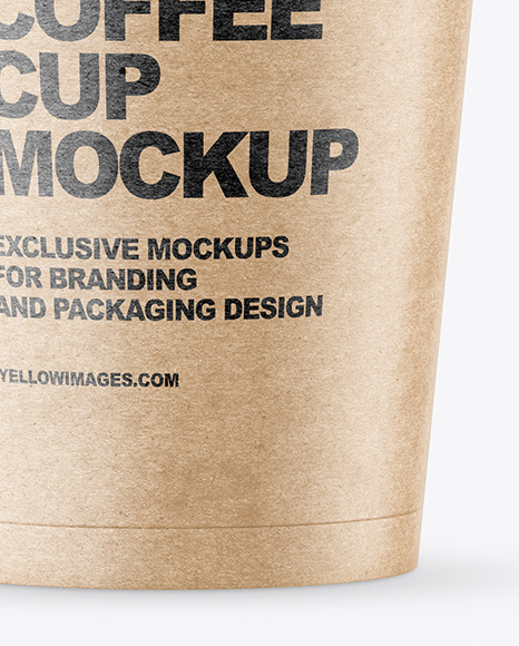 Kraft Paper Coffee Cup Mockup