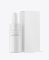 Matte Dropper Bottle w/ Paper Box Mockup
