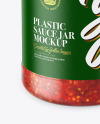 Glass Jar With Chili Sauce Mockup