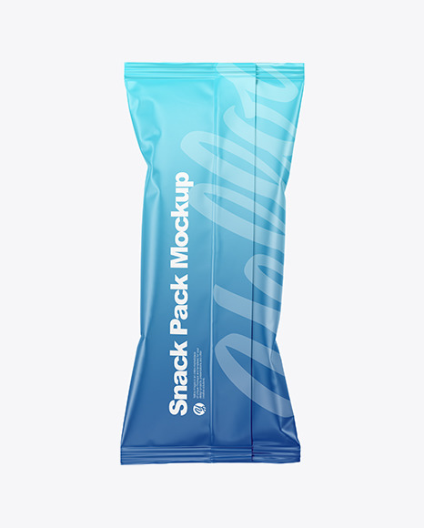 Matte Snack Pack Mockup - Back View