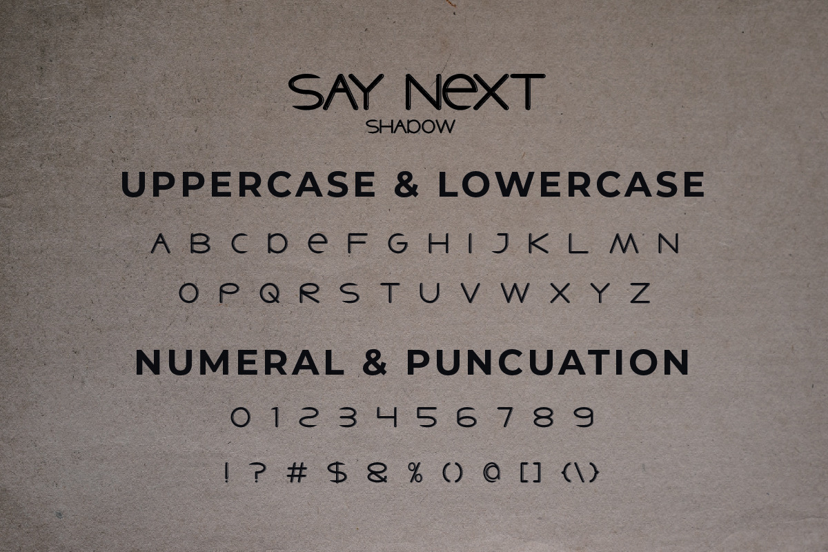 Say Next Sans Serif Font Say Next Sans Serif Font