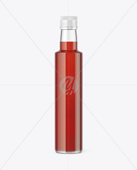 Bottle with Tomato Sauce Mockup